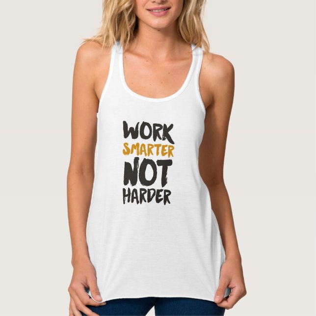 Intelligenter arbeiten tank top (Vorderseite)