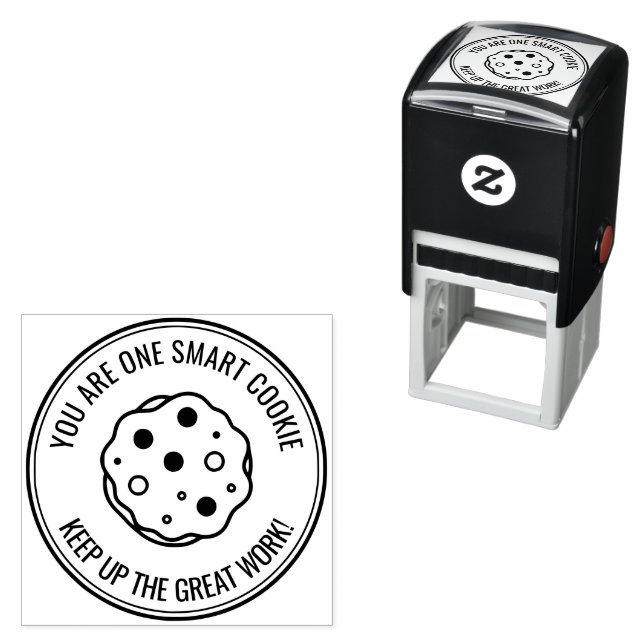 Intelligenter Cookie-Lehrer-Motivationsstempel Permastempel (Beispiel)