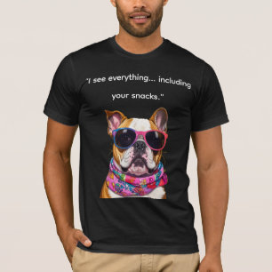 Intelligenter Hund mit Brille – Lustiger Nerd-Welp T-Shirt