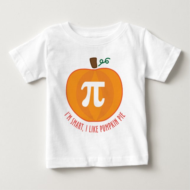 Intelligenter Kürbiskuchen Baby T-shirt (Vorderseite)