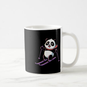 Intelligenter Panda spielt Ski lustig humorvoll  Kaffeetasse