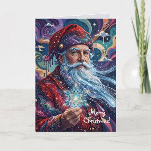 Intelligenter surrealer Weihnachtsmann Karte