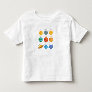 Intelligenter T - Shirt "Solarsystem "