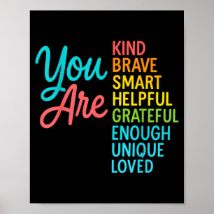 Intelligenter Tapferer Starker Freundlicher Lehrer Poster