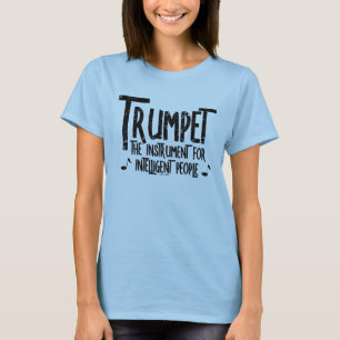 Intelligenter Trumpet-Rough Text T-Shirt