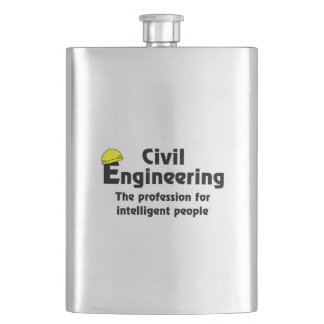 Intelligenter Ziviler Ingenieur Flachmann