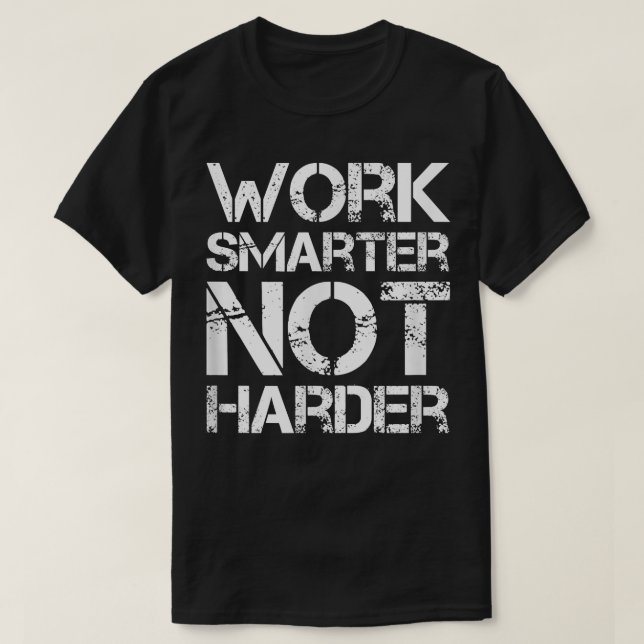 Intelligentere und nicht schwierige Motivation T-Shirt (Design vorne)