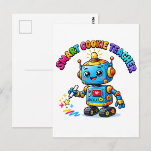 Intelligentes Cookie-Lehrergeschenk Postkarte