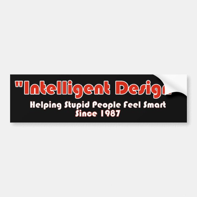 "Intelligentes Design" Autoaufkleber (Vorne)
