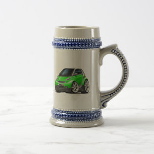 Intelligentes grünes Auto Bierglas
