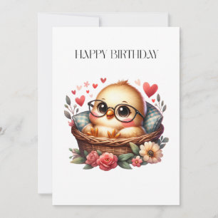 Intelligentes Küken Geburtstag