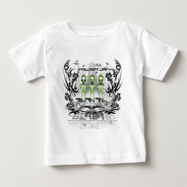 Intelligentes Leben Baby T-shirt (Vorderseite)