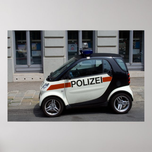 intelligentes Polizeiauto Poster (Vorne)