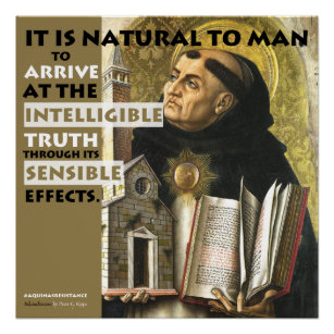 Intelligentes und sensibles Aquinas-Resistenzposte Poster