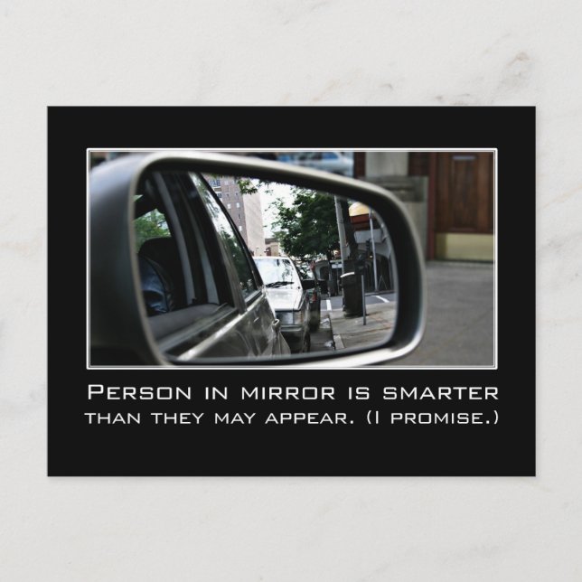 Intelligenz: Ich bin wirklich viel schlauer als ic Postkarte (Vorderseite)