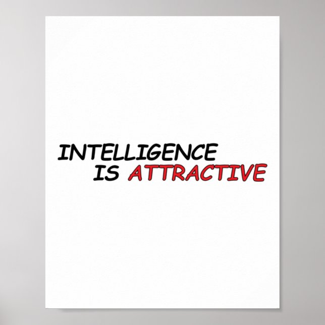 Intelligenz ist attraktiv poster (Vorne)