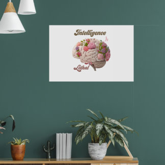 Intelligenz ist tödlich poster