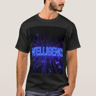 Intelligenz Neon-Schaltkreis-Tech-Kunst AI Futuris T-Shirt