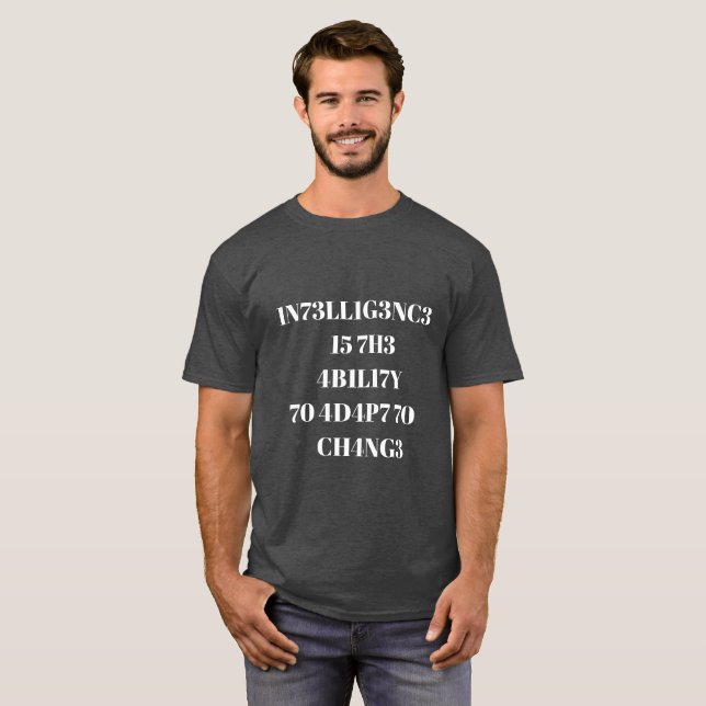 Intelligenz-T - Shirt für Männer (Vorne ganz)