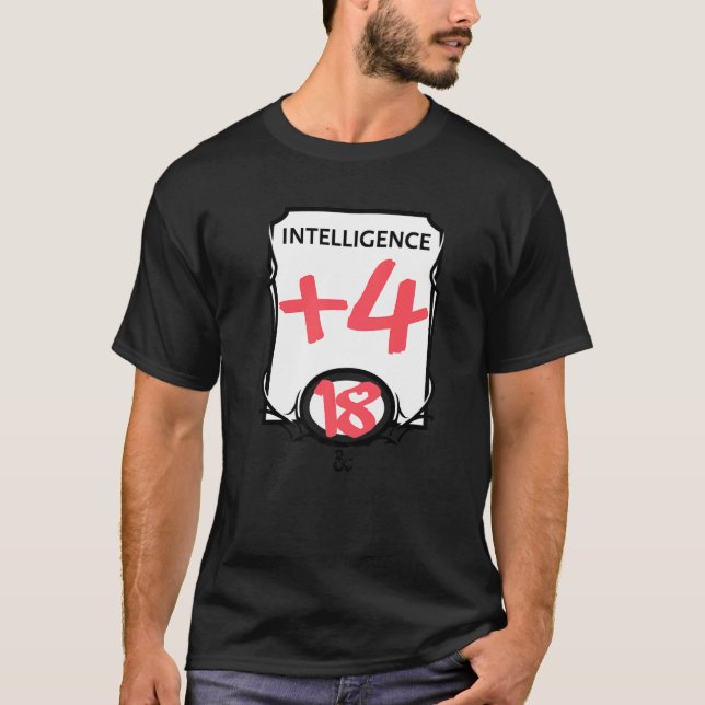 Intelligenz von Dungeons & Dragons T-Shirt (Vorderseite)