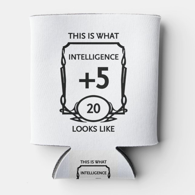 Intelligenz von Dungeons und Drachen kann abkühlen Dosenkühler (Vorderseite)