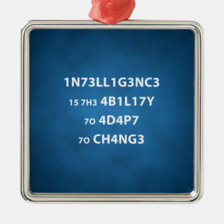 Intelligenzangebot Premium Square Ornament