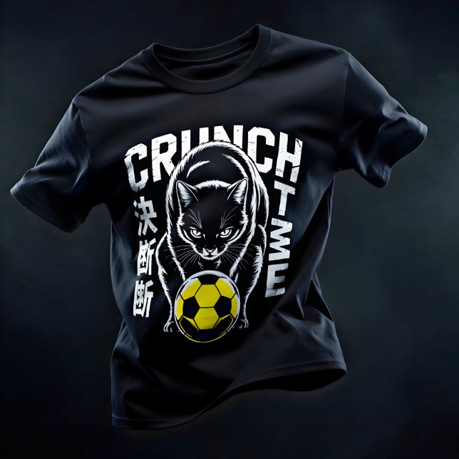 Intense Cat Soccer - Gift for Athletes T-Shirt (Von Creator hochgeladen)