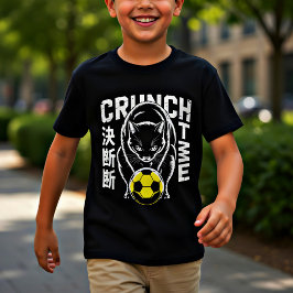 Intense Cat Soccer T-Shirt - Gift for Athletes