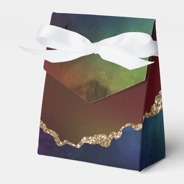 Intense Dark Agate | Moody Rainbow Jewel Tone Geschenkschachtel (Vorderseite)