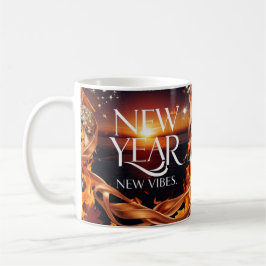 Intense Fire Sunset "New Year, New Vibes" Premium Kaffeetasse