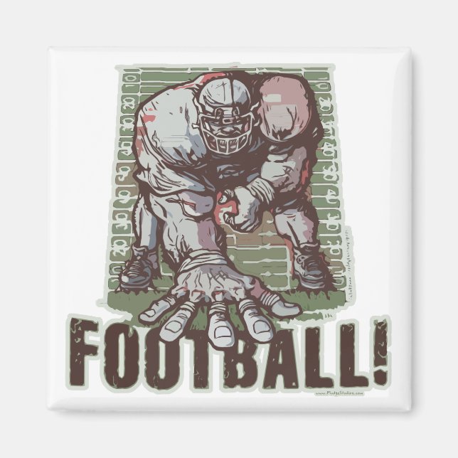 Intensive 3 Point Stance von Mudge Studios Magnet (Vorne)