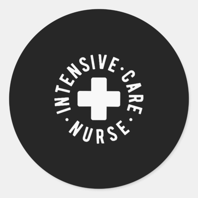 Intensive Care Nurse Icu Nurse New Grad Nurse  Runder Aufkleber (Vorderseite)