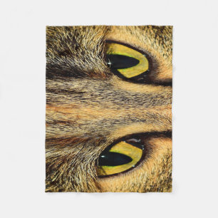Intensive Cat Eyes Fleecedecke