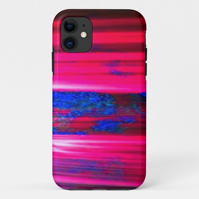 Intensive NEON Pink und Blue Personalisieren IT Case-Mate iPhone Hülle (Rückseite)