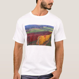 Intensive rote und gelbe Herbstfarben auf Gehring T-Shirt