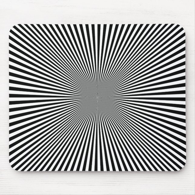 INTENSIVE STERNEXPLOSION Optische Illusion Mousepad (Vorne)