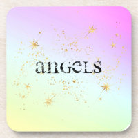 *~* INTENSIVE UNTERSETZER ANGELS Glitzer Regenboge