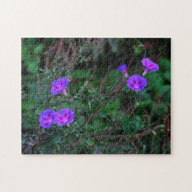 Intensive Wild Morning Glory Blume  Puzzle (Horizontal)