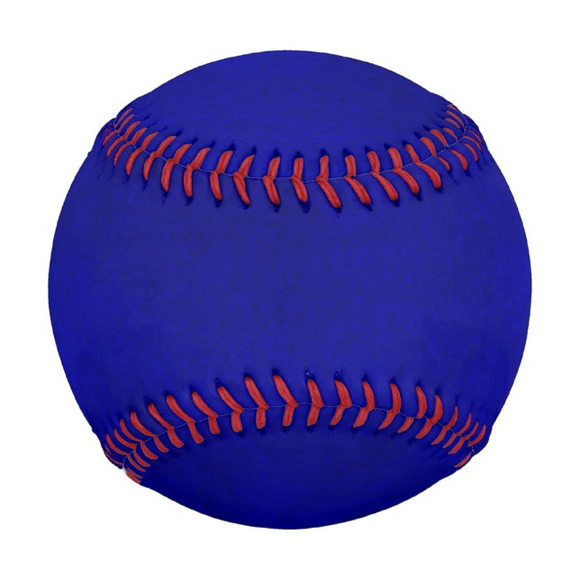 Intensiver blauer Aquarell-Wäsche-Baseball Baseball (Vorderseite)