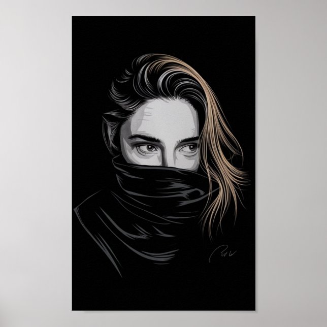 Intensiver Blick Poster (Vorne)