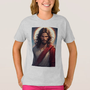 Intensives Jesus Christus Christliches Mädchen T-S T-Shirt