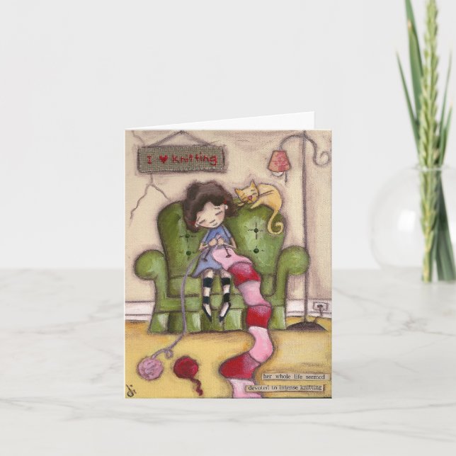 Intensives Knittern - Mitteilungskarten (Vorderseite)