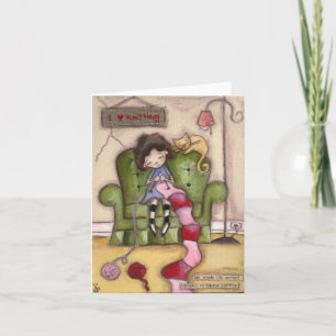 Intensives Knittern - Mitteilungskarten