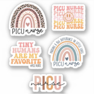 Intensivpflege bei Kindern, Niedliches PICU-Kranke Aufkleber