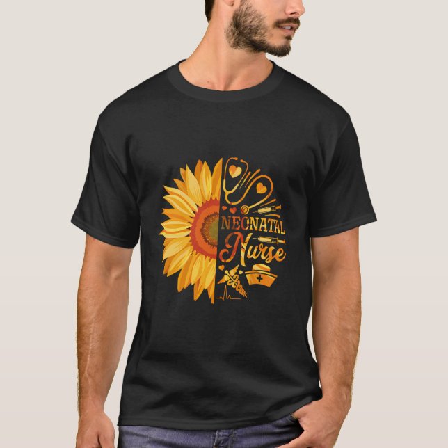 Intensivpflege bei Neugeborenen Sunflower Nic T-Shirt (Vorderseite)