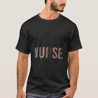 Intensivpflege Krankenschwester Leopard Print Icu T-Shirt