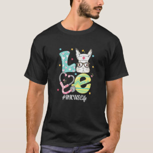 Intensivpflege Kurse Cheetah Print Bunny NICU Life T-Shirt