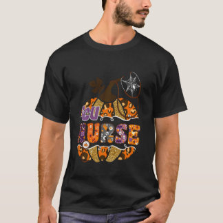 Intensivstation Krankenschwester Leopard Halloween T-Shirt