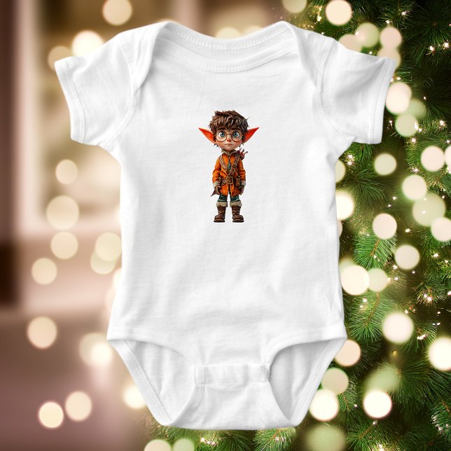 Intent Boy Christmas Elf Baby Bodysuit Strampler (Von Creator hochgeladen)