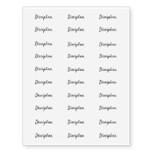 Intention "Discipline Script"